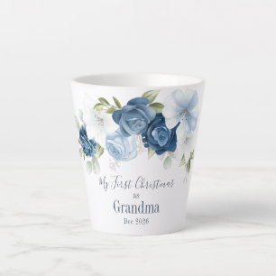 Floral Eucalyptus Grandparent 1e Kerstmis Latte Mok