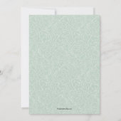 Floral Eucalyptus Green Save The Date (Achterkant)