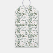 Floral Eucalyptus huwelijkscadeau Labels Cadeaulabel (Achterkant)