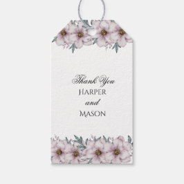 Floral Eucalyptus huwelijkscadeau Labels Cadeaulabel