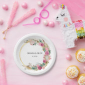 Floral Eucalyptus Trouwpapier Borden Papieren Bordje (Feest)