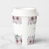Floral Eucalyptus Trouwpapier Cup Papieren Bekers (Rechts)