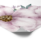 Floral Eucalyptus Trouwteken Poster (Hoek)