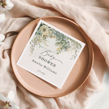 Floral Eucalyptus Waterverf Green Gold