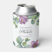 Floral Eucalyptus Waterverf Script Vrijgezellenfee Blikjeskoeler (Blikje Voorkant)