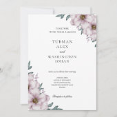 Floral Eucalyptus Weddenschap Kaart (Voorkant)