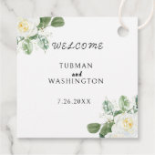 Floral Eucalyptus Wedding Bedankjes Labels (Achterkant)
