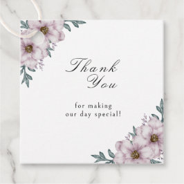 Floral Eucalyptus Wedding Bedankjes Labels