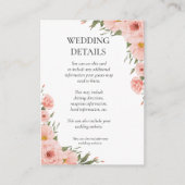 Floral Eucalyptus Wedding Informatiekaartje (Voorkant)
