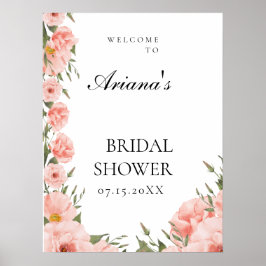Floral Eucalyptus Wedding Poster