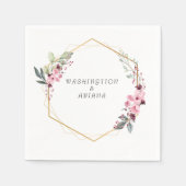 Floral Eucalyptus Wedding Servet (Voorkant)