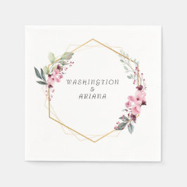 Floral Eucalyptus Wedding Servet