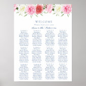 Floral Eucalyptus Wedding Zitting Grafiek Poster (Voorkant)