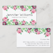 Floral Event Planner Visitekaartje (Voorkant / Achterkant)