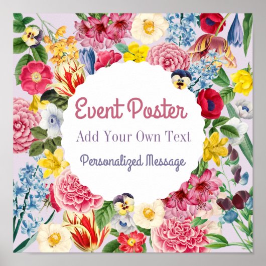 Floral Event Poster (Voorkant)