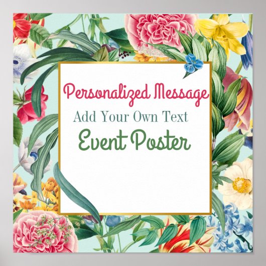 Floral Event Poster (Voorkant)