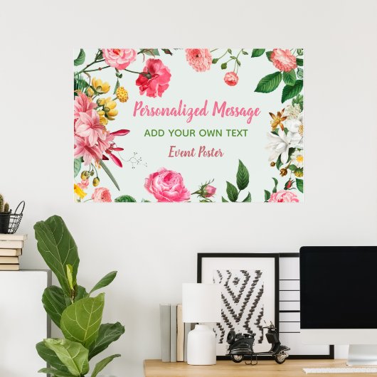 Floral Event Poster (Thuiskantoor)