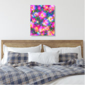 Floral Explosion Abstract Canvas Afdruk (Insitu (Slaapkamer))