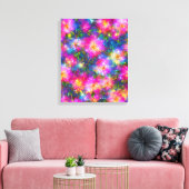 Floral Explosion Abstract Canvas Afdruk (Insitu (Woonkamer))
