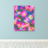 Floral Explosion Abstract Canvas Afdruk (Insitu (Houten vloer))