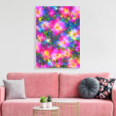 Floral Explosion Abstract Canvas Afdruk (Insitu (Woonkamer))