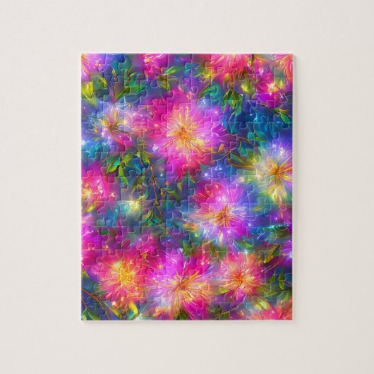 Floral Explosion Abstract Legpuzzel (Verticaal)