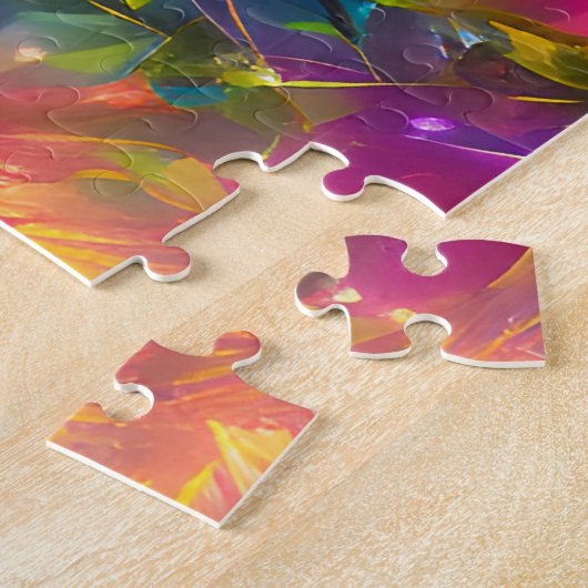 Floral Explosion Abstract Legpuzzel (Zijkant)