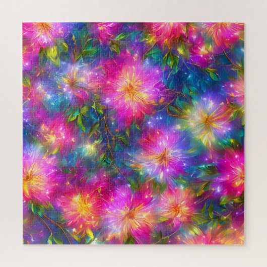 Floral Explosion Abstract Legpuzzel (Verticaal)