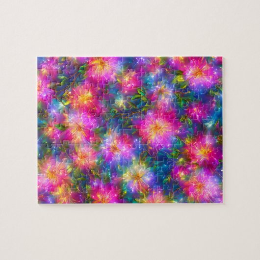 Floral Explosion Abstract Legpuzzel (Horizontaal)