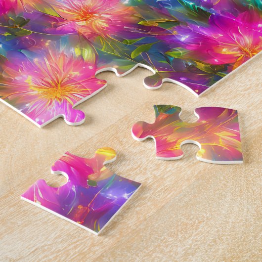 Floral Explosion Abstract Legpuzzel (Zijkant)