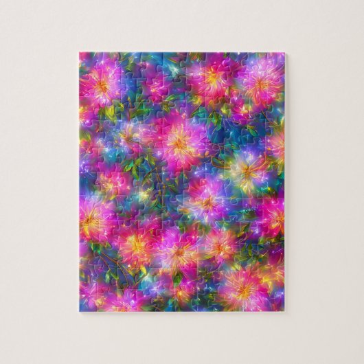 Floral Explosion Abstract Legpuzzel (Verticaal)
