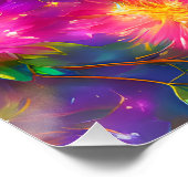 Floral Explosion Abstract Perfect Poster (Hoek)