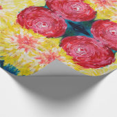 Floral Explosion Abstrcat Painting Cadeaupapier (Hoek)