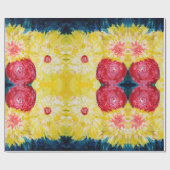 Floral Explosion Abstrcat Painting Cadeaupapier (Vlak)