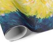 Floral Explosion Abstrcat Painting Cadeaupapier (Rol Hoek)