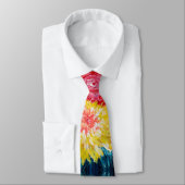 Floral Explosion Abstrcat Painting Stropdas (Gebonden)