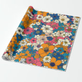 Floral Explosion Cadeaupapier (Uitgerold)