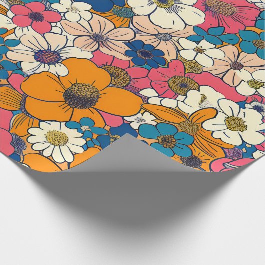 Floral Explosion Cadeaupapier (Hoek)