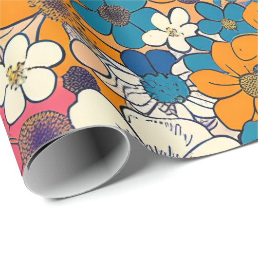 Floral Explosion Cadeaupapier (Rol Hoek)