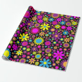 Floral Explosion Cadeaupapier (Uitgerold)