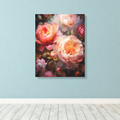 Floral Explosion Canvas Afdruk (Insitu (Houten vloer))
