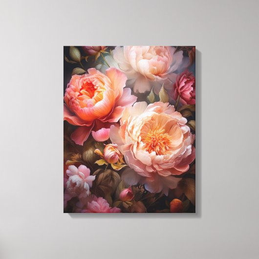 Floral Explosion Canvas Afdruk (Voorkant)