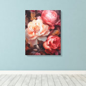 Floral Explosion Canvas Afdruk (Insitu (Houten vloer))