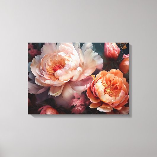 Floral Explosion Canvas Afdruk (Voorkant)