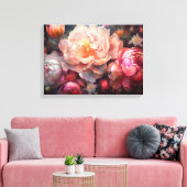 Floral Explosion Canvas Afdruk (Insitu (Woonkamer))