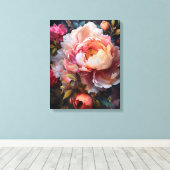 Floral Explosion Canvas Afdruk (Insitu (Houten vloer))