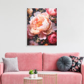Floral Explosion Canvas Afdruk (Insitu (Woonkamer))