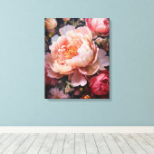 Floral Explosion Canvas Afdruk (Insitu (Houten vloer))