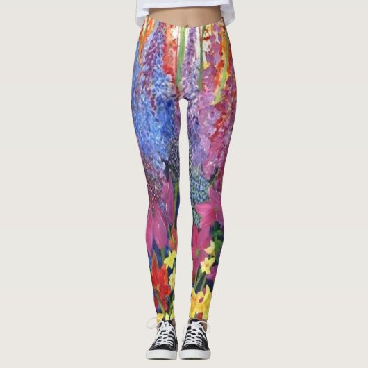 Floral Explosion Leggings_akgestoord Leggings (Voorkant)
