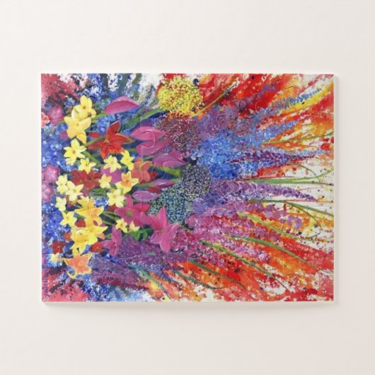 Floral Explosion Legpuzzel (Horizontaal)